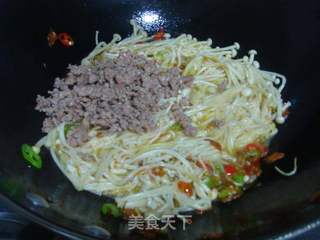 【川菜】 金针菇豆花肉末的做法步骤：13