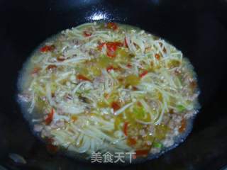 【川菜】 金针菇豆花肉末的做法步骤：14