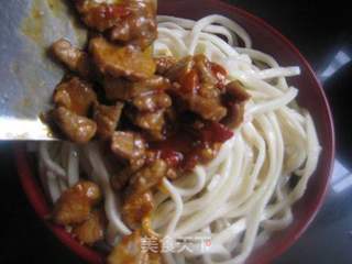麻辣肉丝拌凉面的做法步骤:11
