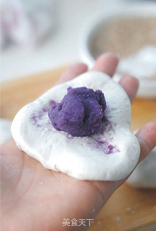 紫薯麻团——小麻团里蕴藏的紫色韵味的做法步骤:5