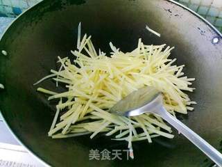 蒜蓉炒双丝的做法步骤:5