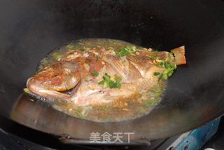 【鲁菜】干烧福寿鱼的做法步骤:6