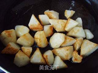 【鲁菜】拔丝山药的做法步骤:4
