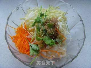 【鲁菜】:白菜心拌海蜇的做法步骤:6