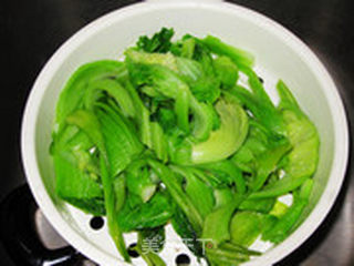 素炒芥菜梗的做法步骤:5