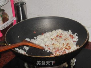 腊肠蛋炒饭的做法步骤:6