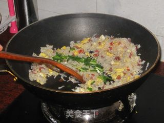 腊肠蛋炒饭的做法步骤:10