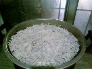 送上徐州特色家常饭--紫藤花蒸菜的做法步骤:7