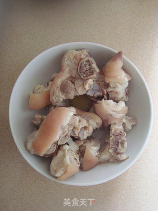 雪豆蹄花汤的做法步骤:4