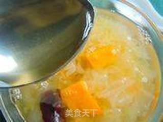 南瓜银耳羹的做法步骤:8
