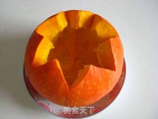【粤菜】----金瓜腊味煲的做法步骤:6