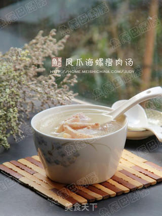 广府老火汤---凤爪海螺瘦肉汤的做法步骤:12