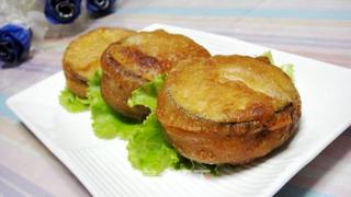 酥香炸茄盒的做法步骤:9