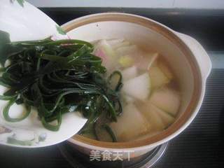 冬瓜海带咸肉汤的做法步骤:6