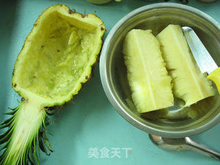 【粤菜】出镜最高的入菜水果【凤梨排骨船】的做法步骤:3