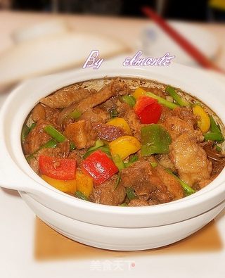 啫啫滑鸡煲的做法步骤:11