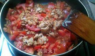 茄酱肉末意粉的做法步骤:7