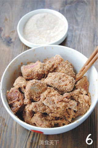 【粉蒸排骨】老少皆宜的健康吃肉法的做法步骤:6