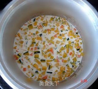 电饭锅版芝士香浓南瓜汤的做法步骤:3