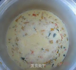 电饭锅版芝士香浓南瓜汤的做法步骤:4