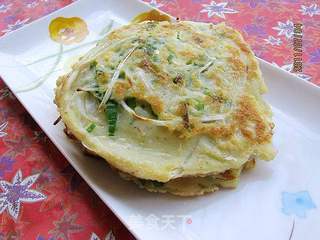 豆芽煎饼的做法步骤:7
