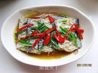 清蒸带鱼的做法步骤:7