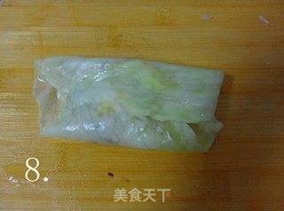【闽菜】包菜鸡肉粉丝包 (营养早餐菜谱)的做法步骤:8