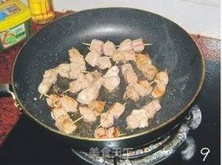 照烧牙签肉的做法步骤：9