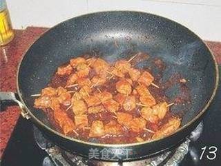 照烧牙签肉的做法步骤：13
