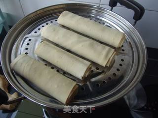 东北熏干豆腐卷的做法步骤:4