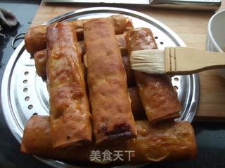 东北熏干豆腐卷的做法步骤:7