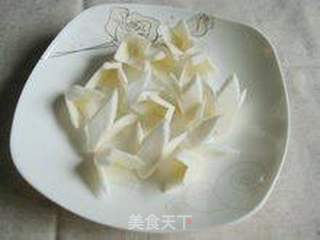 鲜花般的美食----丽花茭白的做法步骤:7