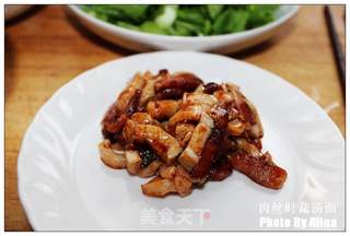 肉丝时蔬汤面的做法步骤:4