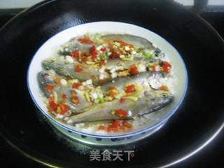 酒酿蒸黄鱼的做法步骤:6