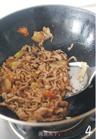 【家常青菜肉丝面】家常最美味的做法步骤:4