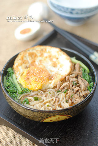 【家常青菜肉丝面】家常最美味的做法步骤:8