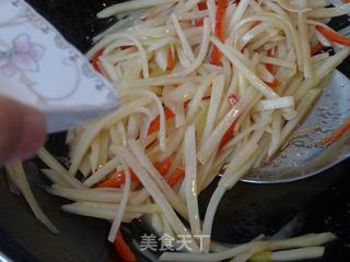 【浙菜】溜土豆丝的做法步骤：10