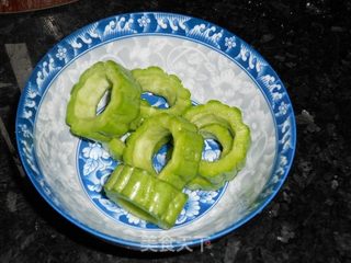 [浙菜] 苦瓜如意虾的做法步骤：3