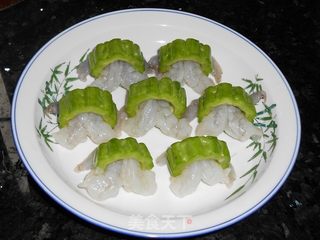 [浙菜] 苦瓜如意虾的做法步骤：4
