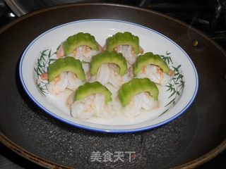 [浙菜] 苦瓜如意虾的做法步骤：6