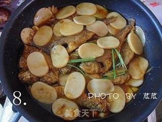【浙菜】小黄鱼烧年糕 (宁波家常菜)的做法步骤:8