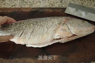 【浙菜】汤鲜味美宁波风味·雪菜大汤黄鱼的做法步骤:2