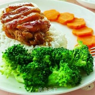 照烧鸡腿饭的做法步骤:11