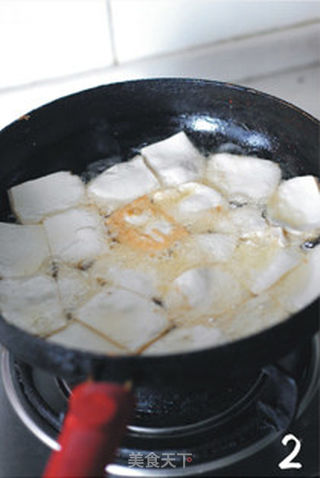 【虾皮韭菜烧豆腐】——两个搭配给豆腐提鲜的做法步骤:2