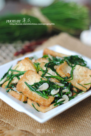 【虾皮韭菜烧豆腐】——两个搭配给豆腐提鲜的做法步骤:9