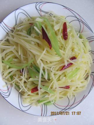 酸辣土豆丝的做法步骤:8