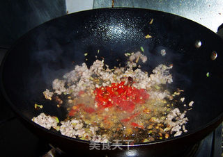 酸辣开胃的肉末酸豆角的做法步骤：5