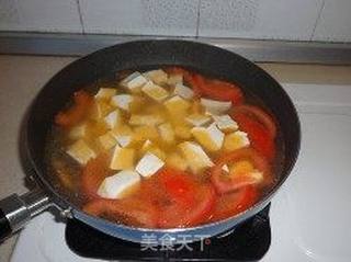 蛏子蕃茄豆腐羹的做法步骤:7