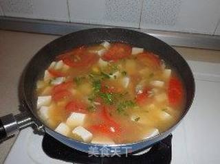 蛏子蕃茄豆腐羹的做法步骤:10