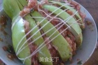 苏北农家菜——茄子镶肉的做法步骤：7